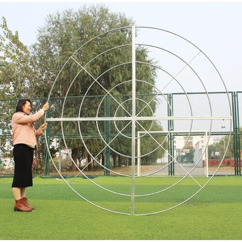 2M Wedding Props Wrought Iron Ceiling Ring Stage Arrangement Five Layer Circle Ring Ceiling Wedding Decoration Yarn Metal Ring