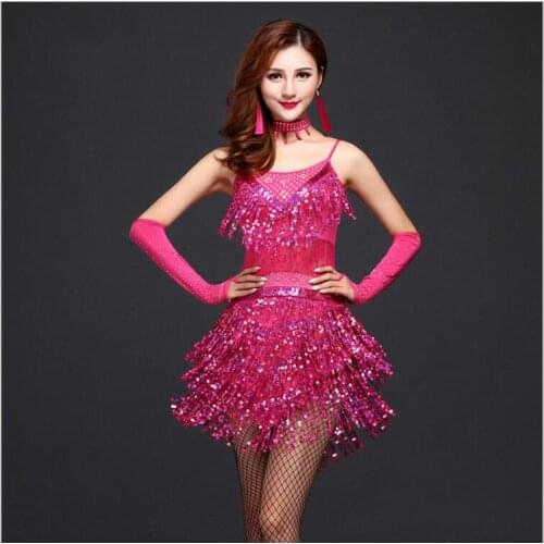 Tassels Dance Wear Women Ballroom Dancing Dresses Latin Dance Costume Dance Latin Dresses Tango Dress Samba Skirts