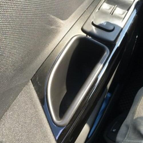 2pcs/set Car styling Door Handles Storage Box Door Armrest Glove Box Armrest Box Decoration For Renault Captur auto accessories