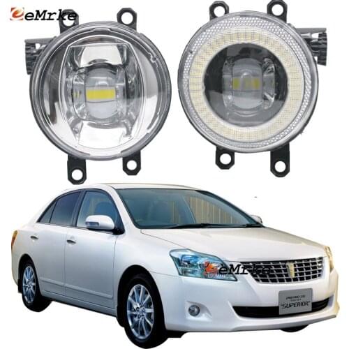 EEMRKE 2-PCS LED Angel Eye DRL Car Fog Lights for Toyota Premio T26 NZT260/ZRT260/ZRT261 T260 2007 2008 2009 '10-2014 2015 2016