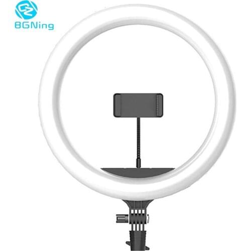 3000-6000K Live Fill Light 14 Inch Mobile Phone Ring Light Live Broadcast Stand Beauty Lamp Led Photography Light Mount Bracket