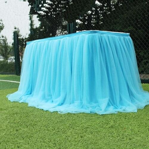 Tablecloth Table Skirts Wedding Tulle Party Party Dinning Dinning