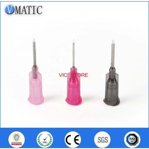 Free Shipping 100Pcs 0.5'' TEF Lined Dispenser Needle Tips Dispensing Needle Tips 1/2 Inch