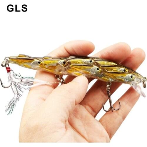 GLS brand 5 colors optional 12cm / 15g Mino feather hook group fish Mino high-end fake bait fishing tackle fishing hook