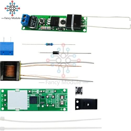 HV-1 High Voltage Igniter Kit Arc Ignition Parts DIY Kit Arc Generator Arc Cigarette Igniter Module PCB Board DC 3-5V 3A