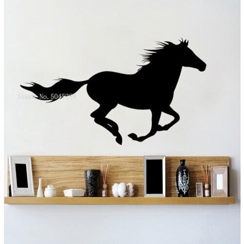 Beautiful Horse Wall Vinyl Decal Animal Stickers Vinyl Art Design Murals Interior Study children room Animal Theme Decor LL068
