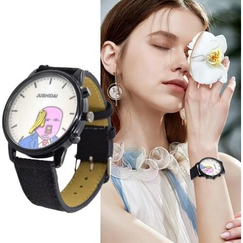 Quartz Watch Blames Trump non-mechanical Movement Canvas No For Children Gift Waterproof Acrylic Watches R4O7
