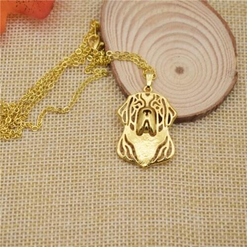 LPHZQH Hot Fashion Hollow Cute Pet Dog Jewelry Women Necklace Saint Bernard Dog Jewelry Christmas Gift