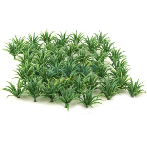 MagiDeal 50Pcs 1:100-1:200 Scale Model Ground Cover Plants Garden Train Model Building Diorama Scene Layout