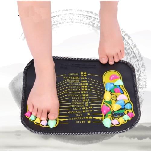 1pcs Reflexology Walk Stone Foot Leg Pain Relieve Walk Massager Mat Health Care Acupressure Mat Pad Massage Device