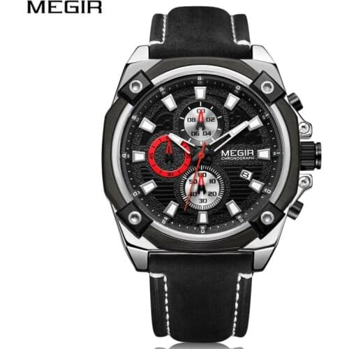 MEGIR New Mens Watches Top Luxury Brand Men Sport Watch Mens Watch Date Clock Military Waterproof Wrist Watch Relogio Masculino