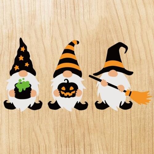 Miss Vintage Halloween Gnome Metal Cutting Dies Broom Pumpkin People Scrapbooking Die Arrivage 2021