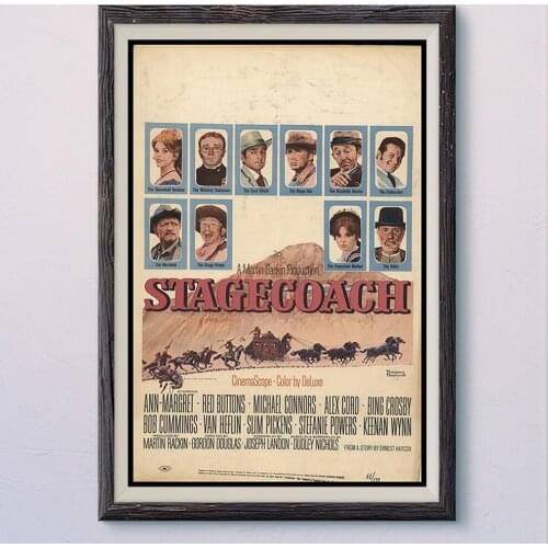 N340 STAGECOACH Vintage Classic Movie Wall Silk Cloth HD Poster Art Home Decoration Gift