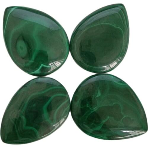 Real Natural Polishing Green Malachite Raw Quartz Stone Pendant For Necklace 1pc