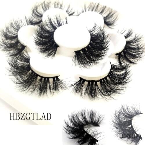 NEW 3D Faux Mink Lashes 4Pairs Fluffy Soft Wispy Volume Natural long False Eyelashes Eye Lashes Reusable Eyelashs Makeup