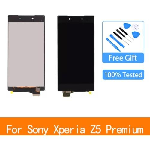 Original Display 5.5"For SONY Xperia Z5 Premium E6883 E6833 E6853 LCD Display Touch Screen Digitizer Assembly Z5 Plus With frame