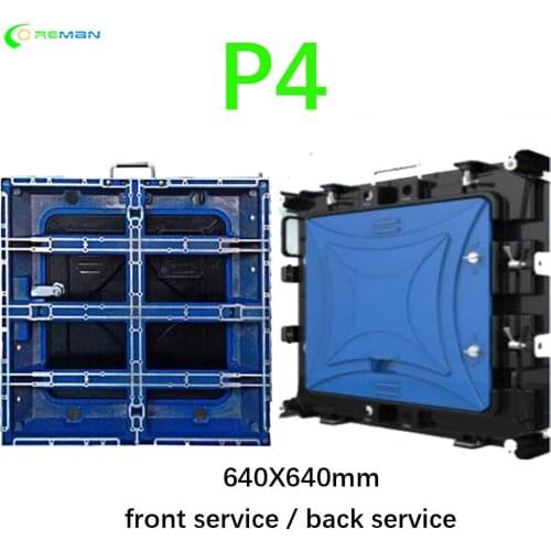 P4 stage wall video empty cabinet 640X640mm full color led display screen indoor