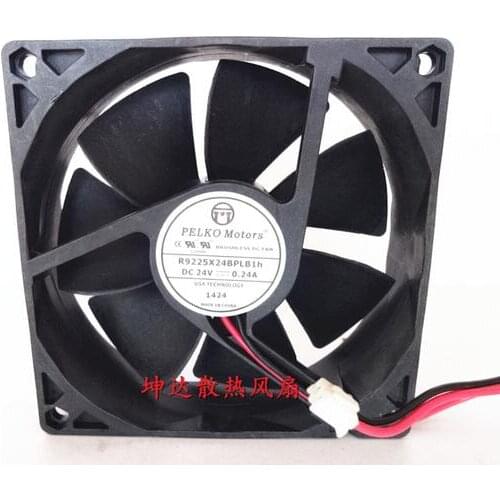 PELKO MOTORS R9225X24BPLB1h DC24V 0.24A 9CM 90*90*25 2 wire inverter fan