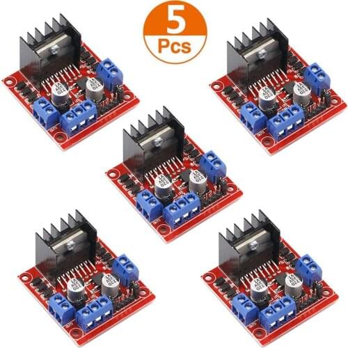 5 PCS L298N Motor Drive Controller Board Stepper Motor Control and Drives Module for Arduino Smart Car Power MEGA Mega2560
