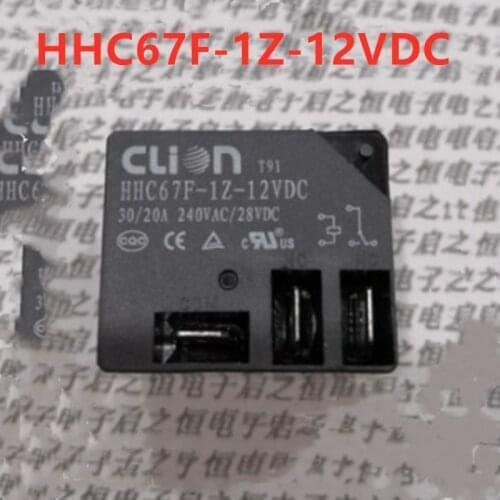 10pcs relay T91 HHC67F-1Z-12VDC 30/20A 240VAC/28VDC