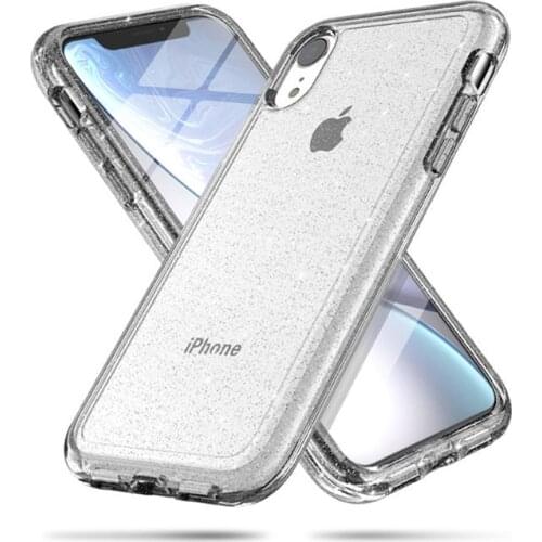 Luxury Phone Case For iPhone XS Max X XS XR Case Bling Glitter Soft Silicone Anti-knock Back Cover 2019 Girl Cases