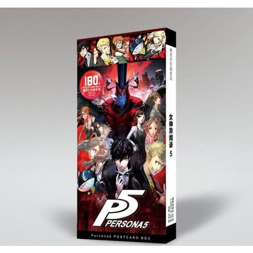 Hot Persona 5 Cartoon Anime Postcard Post Cards Sticker Artbook Book Set Cosplay Prop Collectible for Women Men Gift