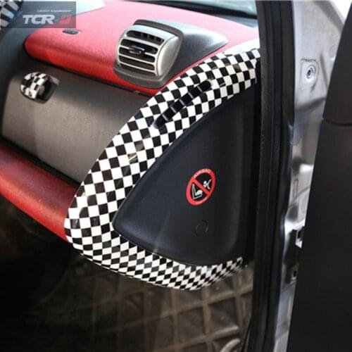 TTCR-II for Mercedes-Benz smart fortwo 2009-2014 decoration Car Tripod Outlet Car styling accessories ABS car sticker patch