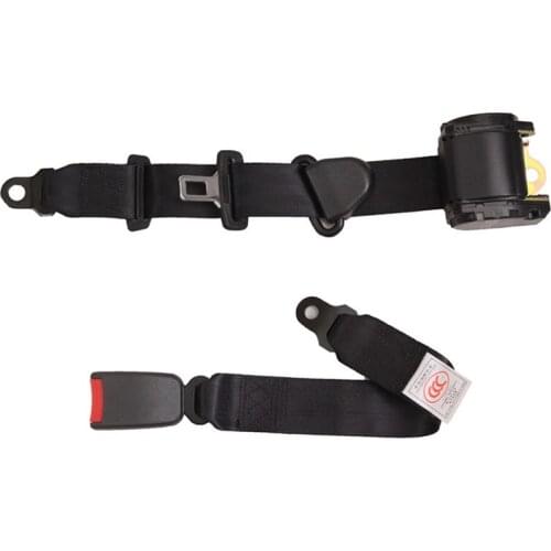 Universal Adjustable 3 point Retractable Car Seat Belts Lap & Diagonal Belt