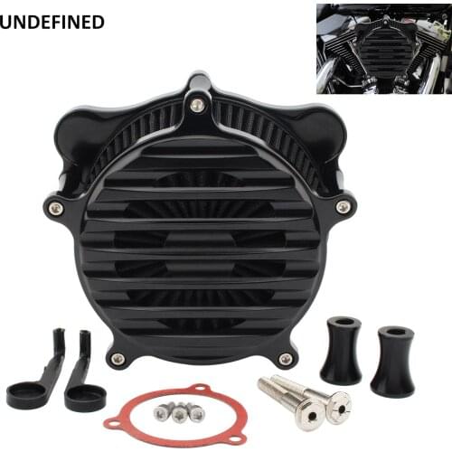 Air Filter Motorcycle CNC Fence Cover Intake Air Cleaner for Harley Touring Street Glide 08-2016 Softail FatBoyS Dyna FXDLS 2017