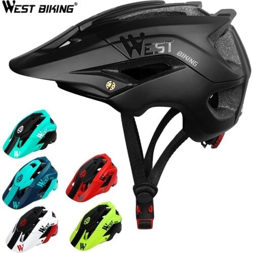 WEST BIKING Cycling Helmet MTB Road Mountain Helmet Ultralight Integrally-molded Safety Breathable Bicycle Bike Helmet For Men