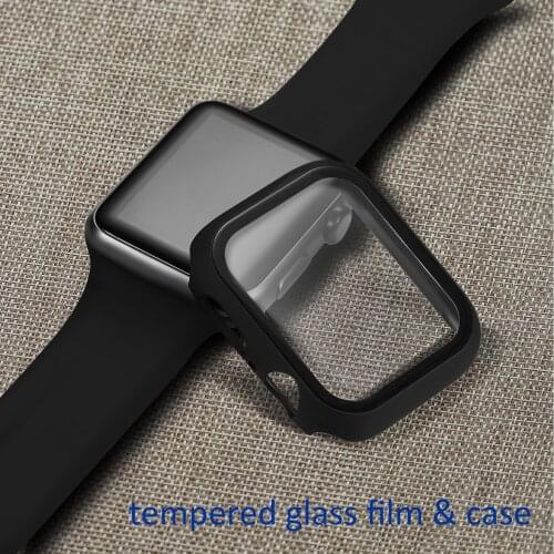 3D Screen Protector Case For Apple Watch 44mm 42mm 40mm 38mm Cover Tempered Glass Film Frame For iWatch Series 2 3 4 5 Case