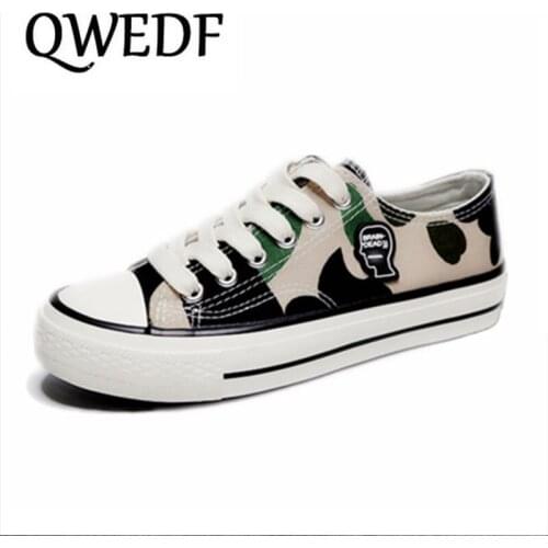 Spring/Autumn Women Casual Shoes Breathable low Top Sneakers Lace Up Canvas Shoes Female Fashion Camouflage Flats Women X3-17