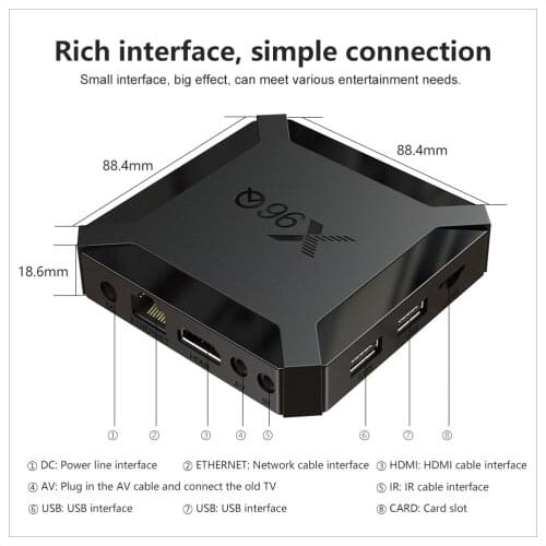ZS Android 10.0 Smart TV Box Android 10 MAX 4GB RAM 128GB ROM RK3318 BT4.0 TVBOX 5.8G Dual Wifi Media Player Youtube 4K Set Top