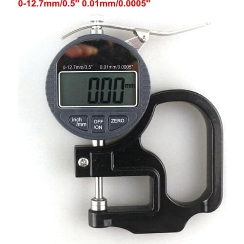 0-12.7mm 0.5'' Digital Thickness Tester Gauge 0.01mm Electric Micrometer Depth Tester with Data Output