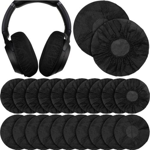 100Pcs/Bag Disposable Headphone Cover Nonwoven Earmuff Cushion 8-10CM Headset Disposable Headphone Ear Covers
