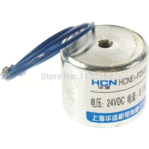 24Vdc 5kg 11LB 25mm Holding Electromagnet Lift Solenoid