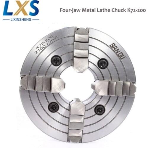 4 Jaw Wood Lathe Drill Chuck Four Jaw Independent Lathe Machine Chuck K72-200