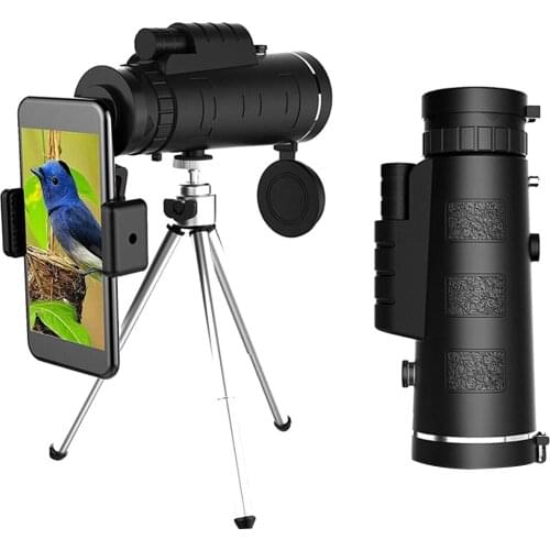 40X60 Zoom Telescope Monocular HD Clear Vision Mobile Phone Clip Binoculars for Outdoor Watching Camping Hunting