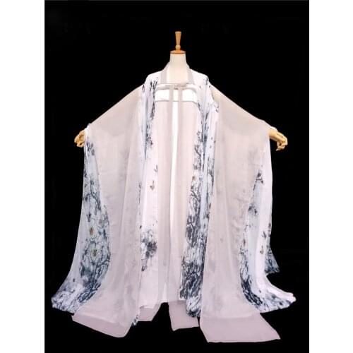 5 Designs Tang Dynasty High Waist Ruqun Female Fairy Costume Hanfu Embroidery Phoenix Miracle Nikki Serie Ink Paint Orchid Hanfu