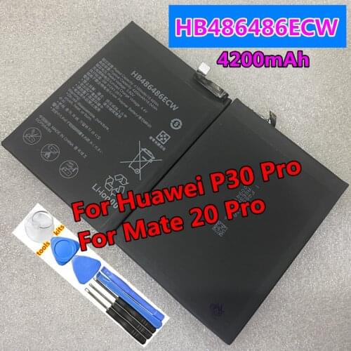 Real 4200mAh HB486486ECW Mobile Phone Battery For Huawei P30 Pro Mate20 Pro Mate 20 Pro Original Smart Phone