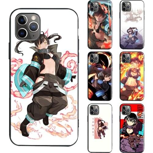 Tamaki Kotatsu Fire Force Case For iPhone 11 Pro Max SE 2020 6S 8 7 Plus X XR XS Max 12 Pro Max mini Phone Cover