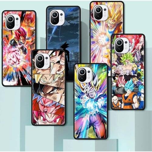 Son Goku Anime Case For Xiaomi Mi Poco X3 NFC 10T 9T M3 Note 10 Pro 11 10s CC9 8 A2 Lite Fundas Black Phone Des cas