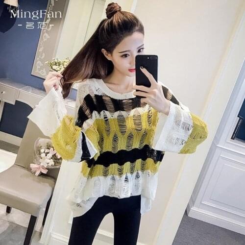 Cheap wholesale 2021 spring autumn winter new fashion casual warm nice women Sweater woman female OL yellow sweater BAy114