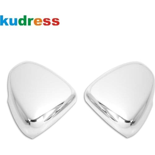 For Fiat Cronos 2018 2019 2020 Chrome Side Door Rearview Mirror Cover Trim Wing Back Cover Molding Trim Car Accessories