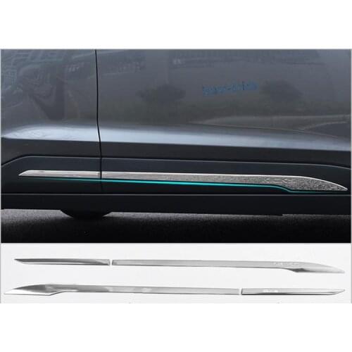 FOR Nissan Kicks 2018 Stainless Steel Side Door Body Molding Cover Trim 4PCS