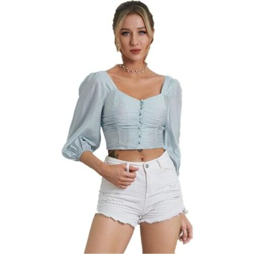 Женские рубашки с коротким рукавом FENGTINGFENGTING China At AliExpress