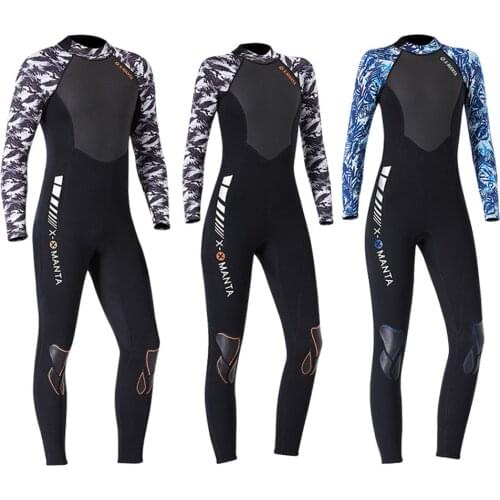 Wetsuit 3mm Neoprene Men Kitesurf Underwater Fishing Equipment Scuba Diving Clothes Snorkeling Spearfishing Kitesurf Surf Suit