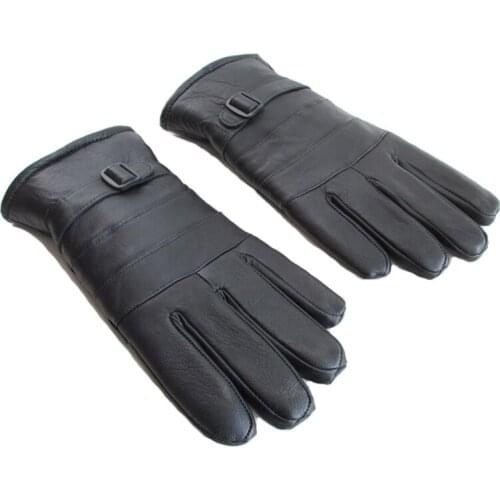 HARPPIHOP Men's Fur Gloves
