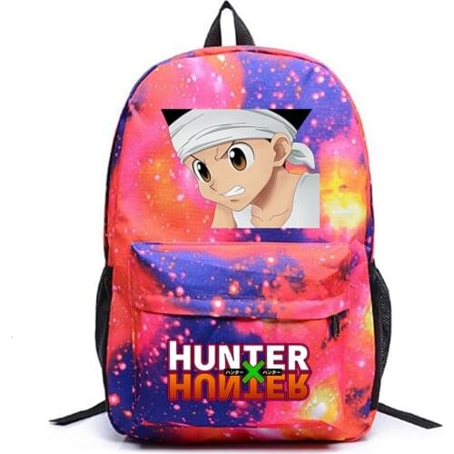 Canvas Backpack Anime Hunter Hunter Packsack Teenger Casual High Quality Schoolbag Unisex Student Travel Laptop Bag
