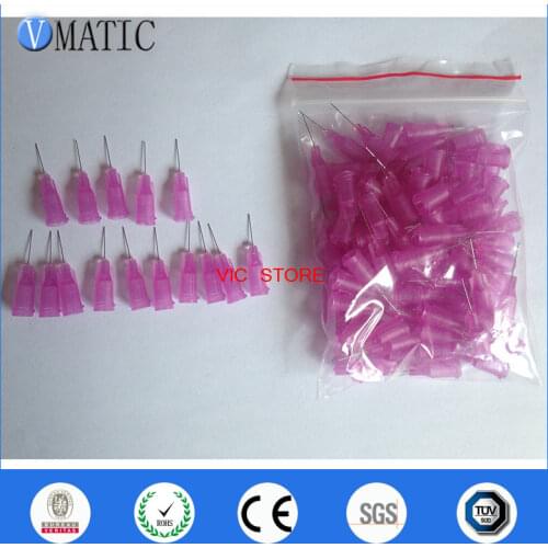 Free Shipping Non Sterilized 0.5'' 1/2 Inch Length 100 Pcs 30G Liquid Glue Dispensing Needle Tips